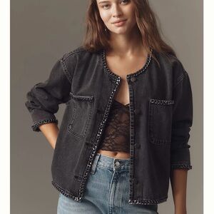 NWT Pilcro Anthropologie Chain Jacket XS